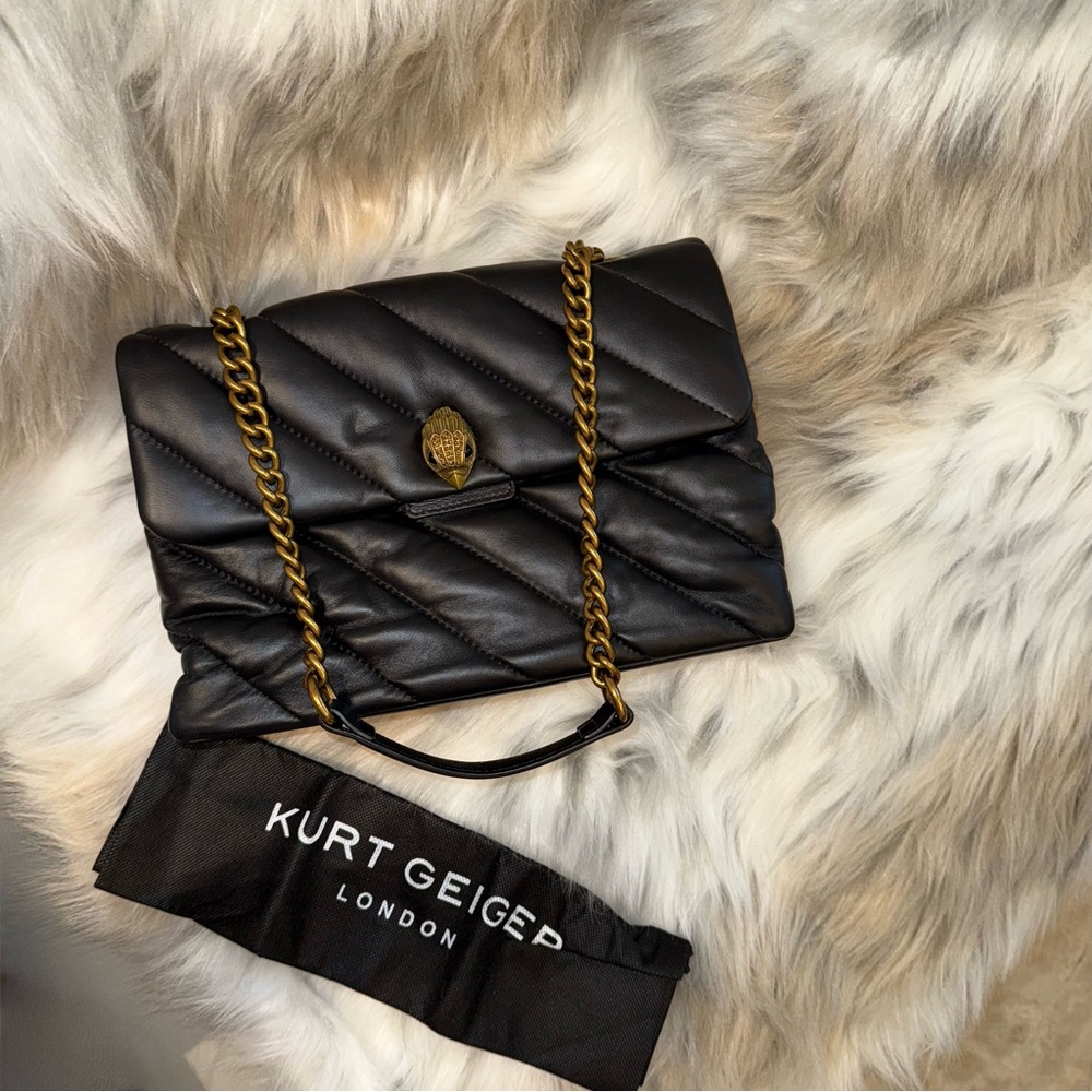 Kurt Geiger Black Quilted Women's Bag